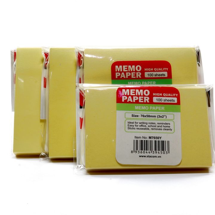 giấy note vàng, giấy ghi chú các size