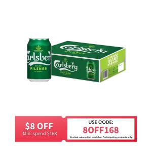 Carlsberg Danish Pilsner Beer Can (24 x 320ml)