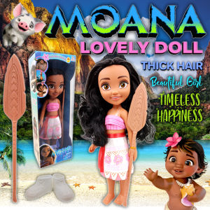 Moana Musical Singing Doll Collectible Action figure Toy for Girls with Thick Hairs