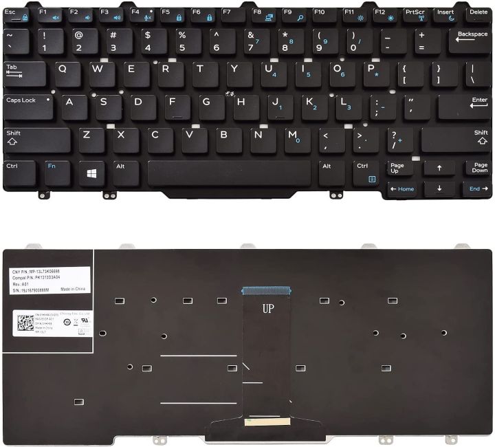 Dell Latitude 5480 5488 7480 7490 Keyboard Us No Backlit Keyboard Replacement No Pointer Lazada Ph 1832