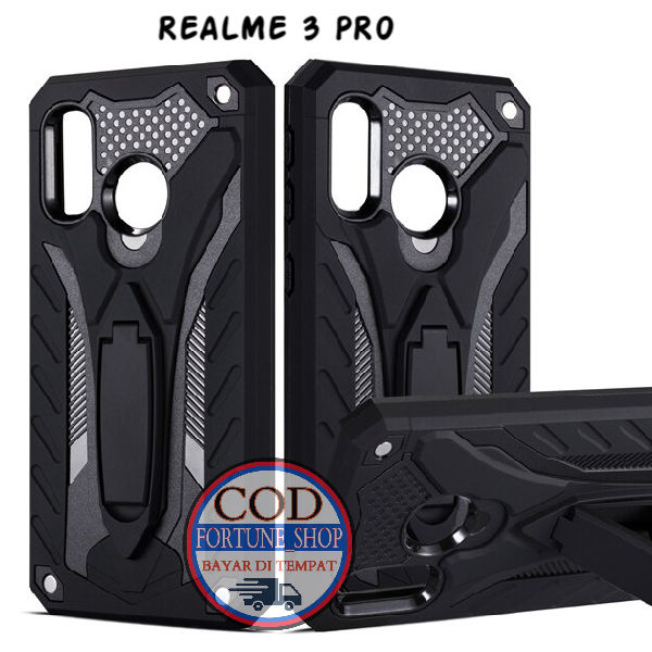 CASE COCOK UNTUK HP REALME PRO CASING STANDING BACK KLIP HARD