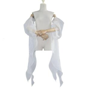Seethrough Sheer Wedding Arm Covers Elegant Bridal Arm Sleeves Armwear Accessories With Trailing And Floating Design