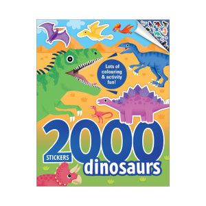 Dinosaurs 2000 Stickers Book For Kids To Do Fun Colouring & Activities