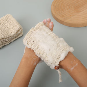 [Alex Do] Hot Sale Natural Cotton Linen Foaming Soap Bag Saver Net Mesh Massage Exfoliator Pouch Bathing Bubble Maker Cleaning Tool