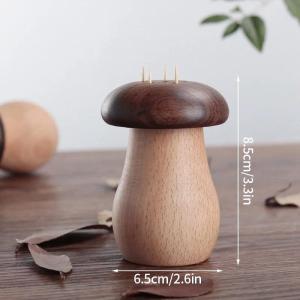Mushroom Shaped Toothpick Box with Simple Operation and Sealing Ring That Does Not Come Off Convenient to Use Large Capacity2026