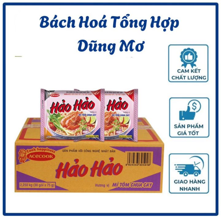 Mì Hảo Hảo Chua Cay 30 gói / 15 gói | Bách Hóa Tổng Hợp Dũng Mơ | Lazada.vn