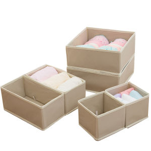 Storage Box 6PCS Clothing Storage/Sock Storage/Folding Storage Box/Underwear Storage