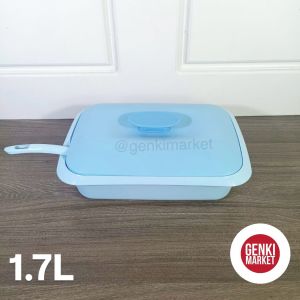 Basi Prasmanan Wadah Saji Makanan Set Sapphire 1.7 2.4 Liter Genki Market