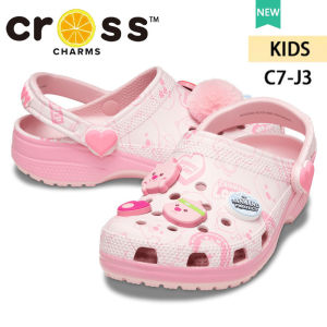 Crocs for Kids Loopy Classic Clog Beach Shoes Non-slip Shoes Cute Pink Sandals #210552