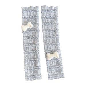 Phụ Nữ Găng tay dài không ngón dài băng giữ ấm cánh tay Kem chống nắng armband tay áo ngón găng tay xù Lưới bao cánh tay