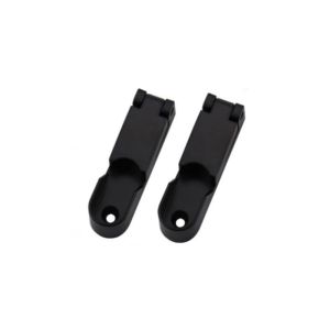 2Pcs Bracket Pipa Oval Gantungan Baju Lemari Bracket Pipa Oval Pengunci