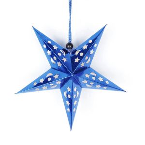 MKEB DIY 30cm/45cm Christmas Lampshade Wedding Birthday Paper Star Festival Lantern Hanging Decorations Ornaments