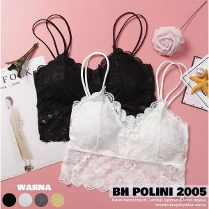 BEE - Bra Bh wanita Model Korea Bralette Bahan Lace Push Up Bra Fashion Polini 2005