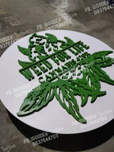 ป้ายวงกลม โลโก้วงกลม ป้ายร้านวงกลม พลาสวู๊ด พลาสวูด ป้าสี่เหลี่ยม สัญลักษณ์ พลาสวูด พลาสวู๊ด โลโก้ ป้ายร้าน แตกแต่างร้าน ร้านอาหาร