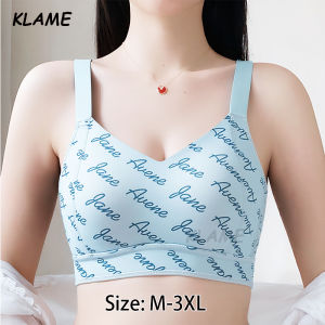 KLAME M-3XL Fixed Cup Womens Seamless Wire-free Anti-sagging Push Up Bra KLM1390