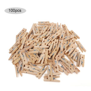 【On Sale】50Pcs 2.5x0.3CM Natural Mini Wooden Clips for Clothespins Decorative Photos Papers