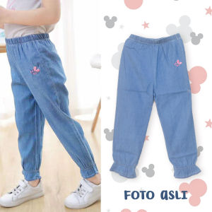 BabyShopIndonesia Celana Panjang Denim Anak Perempuan Import Murah Motif Min Celana Panjang Joger Anak Perempuan Murah Motif Miki