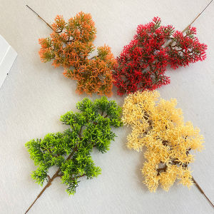 [Eqrbtl] Plastic Artificial Pine Cypress Plant Bonsai Desktop Garden Plastic tree Branch