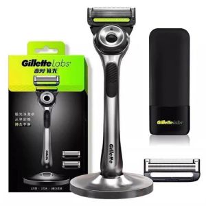 Gillette Labs Razor Aurora Series Flexdisc 5-Layer Induction Blade Sharp Beard Shaving Razor for Men with Stand