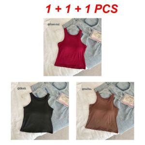 YIFAFA 【buy 2 Take 1】women Vest With Chest Pad Hot Girl Beautiful Back Ladies Top Suspenders Comfortable Elegant All-match Outer Wear Lingerie Thouflower