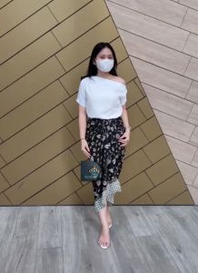 Rok Lilit Batik Murah Terlaris / Rok Pasangan Kebaya / Rok Panjang Muslimah / Rok Lilit Plus Ring Motif Pepaya