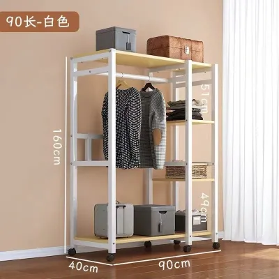 Urban Echo 【⚡】Wardrobe Home Use Bedroom Modular Metal Wardrobe Easy Assembly Closet Multi-Tier Storage Rack