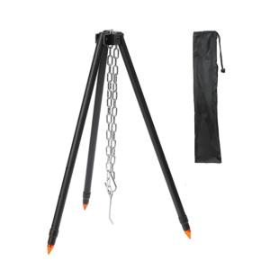 Rustproof Camping Fire Tripods With Nonslip Feet For Secure Outdoor Cooking Grills Rack Suitable For Variouis Terrains