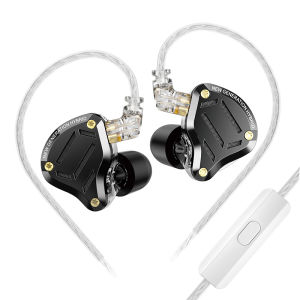 KZ ZS10 PRO 2 in-ear headphones Metal Cover Gaming headset microphone HIFI heavy bass noise cancelling earphones