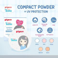 Pigeon Teens Compact Powder + UV Protection 14gr - Bedak Padat Remaja Hypoallergenic - Ciyee. 