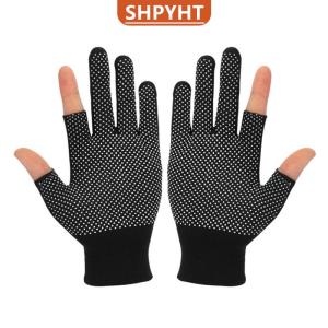 [COD] SHPYHT SPORTS Non-slip Touchscreen Nylon Gloves Men Women Summer Outdoor Riding Fitness Breathable Non-slip Sunscreen Half Finger Gloves