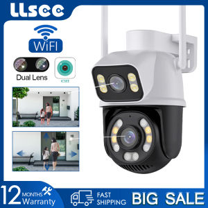 LLSEE icsee 5x zoom 4K 8MP IP security camera wifi PTZ wireless outdoor cctv camera two-way call AI mobile tracking infrared night vision