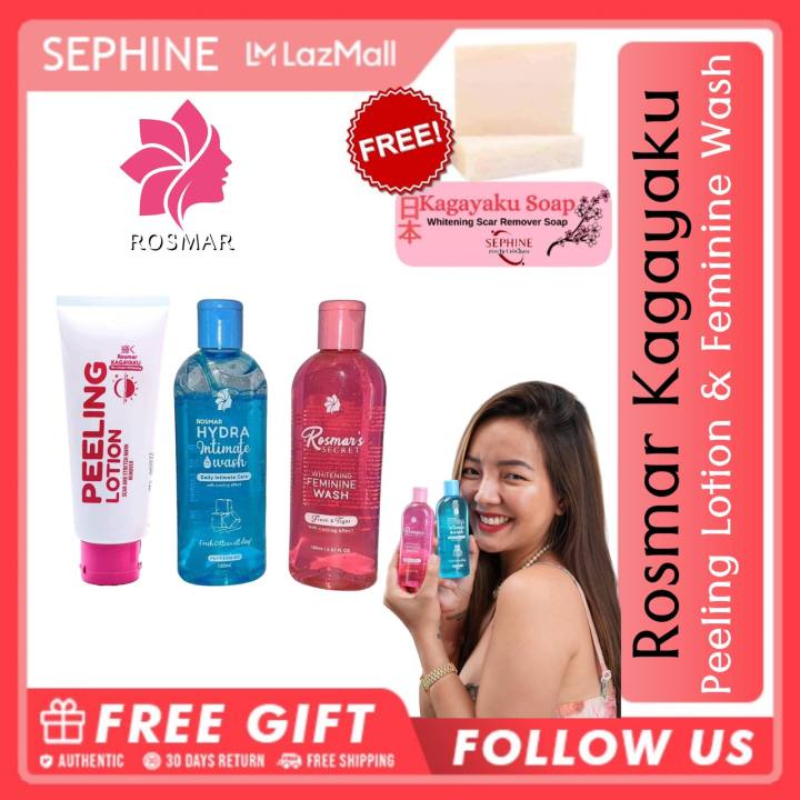 ROSMAR KAGAYAKU PEELING LOTION || ROSMAR FEMININE WASH W/ FREEBIE ...