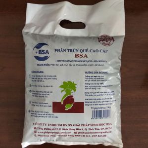 Gói 2kg phân trùn quế nguyên chất
