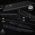 (Culinary Purposes Only) DALSTRONG Santoku Knife - 7" - Shadow Black Series - Razor Sharp - Black Titanium Nitride Coated - High Carbon - 7CR17MOV-X Vacuum Treated Steel- Sheath - NSF Certified. 