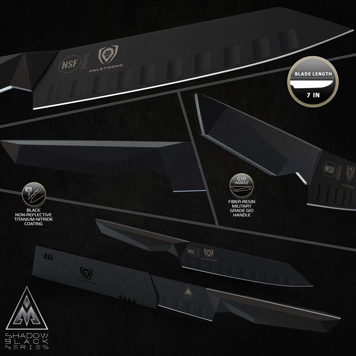 (Culinary%20Purposes%20Only)%20DALSTRONG%20Santoku%20Knife%20-%207"%20-%20Shadow%20Black%20Series%20-%20Razor%20Sharp%20-%20Black%20Titanium%20Nitride%20Coated%20-%20High%20Carbon%20-%207CR17MOV-X%20Vacuum%20Treated%20Steel-%20Sheath%20-%20NSF%20Certified%20-%20Image%203