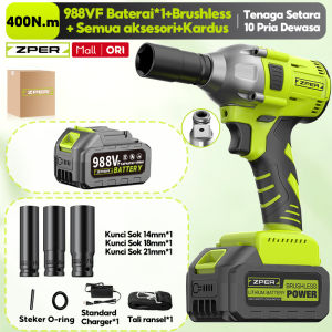 ZPER Brushless cordless impact impact wrench impact baterai impact wrench Mobil Impact Baterai Mesin Bor Untuk Baut ZP013