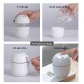 ( Tặng 1 Tinh Dầu ) Máy Xông Tinh Dầu Mini Humidifier 220ml Máy Phun Sương Tạo Ẩm Máy Khuếch Tán Tinh Dầu Tỏa Hương Thơm Cho Phòng Ngủ Và Trên Xe Hơi Xua Đuổi Muỗi Và Côn Trùng Đèn Xông Tinh Dầu Mini Hai Chế Độ Phun & Đèn Led 7 Màu. 