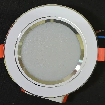 Bộ 10 đèn âm trần 7W viền vàng / Viền bạc phi 90 3 chế độ màu - Bảo Hành 2 Năm
