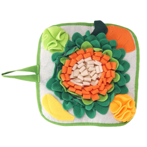 Interactive Snuffle Rabbit Toy Soft Mat Puzzle Feeding Toy for Rabbit Training and Boredom Relief Nosework