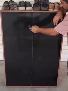 New Chinese-style shoe cabinet household entry door entrance cabinet with rotating storage cabinet large-capacity storage artifacts space-saving