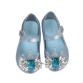2022 Melissa Mini shoes Official Store Ballet Flats Jelly Shoes Crown diamond decorations Girls Sandals Kids Fish Mouth Shoes. 