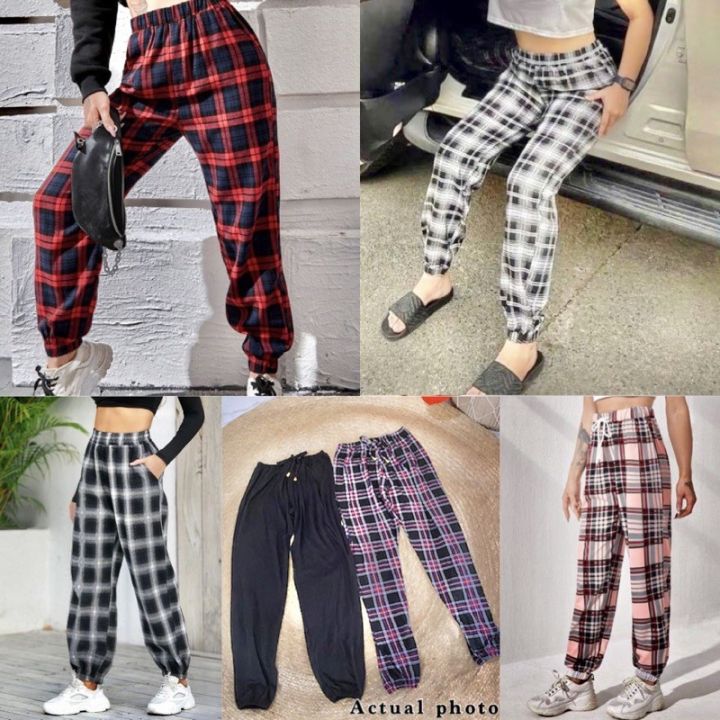 Plaid 2025 jogger pants