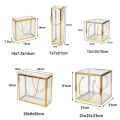 MAELIN Rõ ràng Túi quà tặng PVC Chống thấm nước Nhựa Túi quà trong suốt Thời trang Phong cách đơn giản Túi xách Tiệc cưới. 
