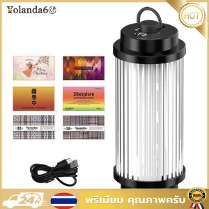 โคมไฟ LED แบบพกพา 5 โหมดแสงและแบตเตอรี่ 2000mAh สำหรับการเดินป่าและการใช้งานฉุกเฉิน