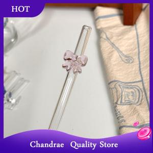 [Chandrae] 1pc 8mm Straw Reusable Drinking Straws Cute Butterfly Heat-Resistant Straw For Festival Party Wedding Cocktail Bar Beachs