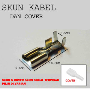 A136 A138 Skun cover Kabel Female Gepeng wire clip