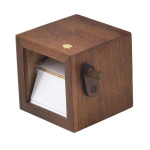YERZ Luminous Hand Crank Photo Flip Book Frame 8/16 Photos Hand Motion DIY Wooden Rotating Picture Album Premium Decorative DIY Display Box Graduation Season