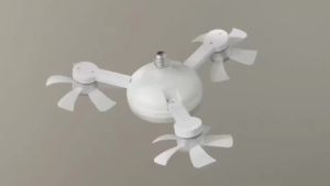 Ceiling Fan With Light With Remote Control E27 Lamp Fan Light Silent 3 Speed For Living Room