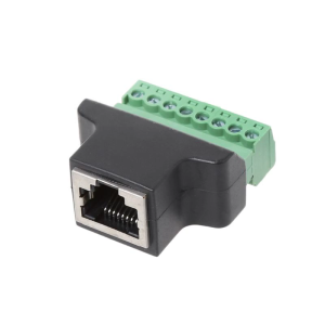 RJ45 Female To Screw Terminal 8 Pin Connector Ethernet Cable Extender Adapter