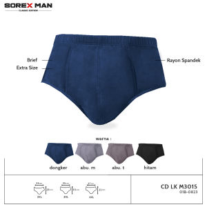 SOREX MAN CD 3015 EXTRA SIZE - CELANA DALAM PRIA BRIEF JUMBO SIZE